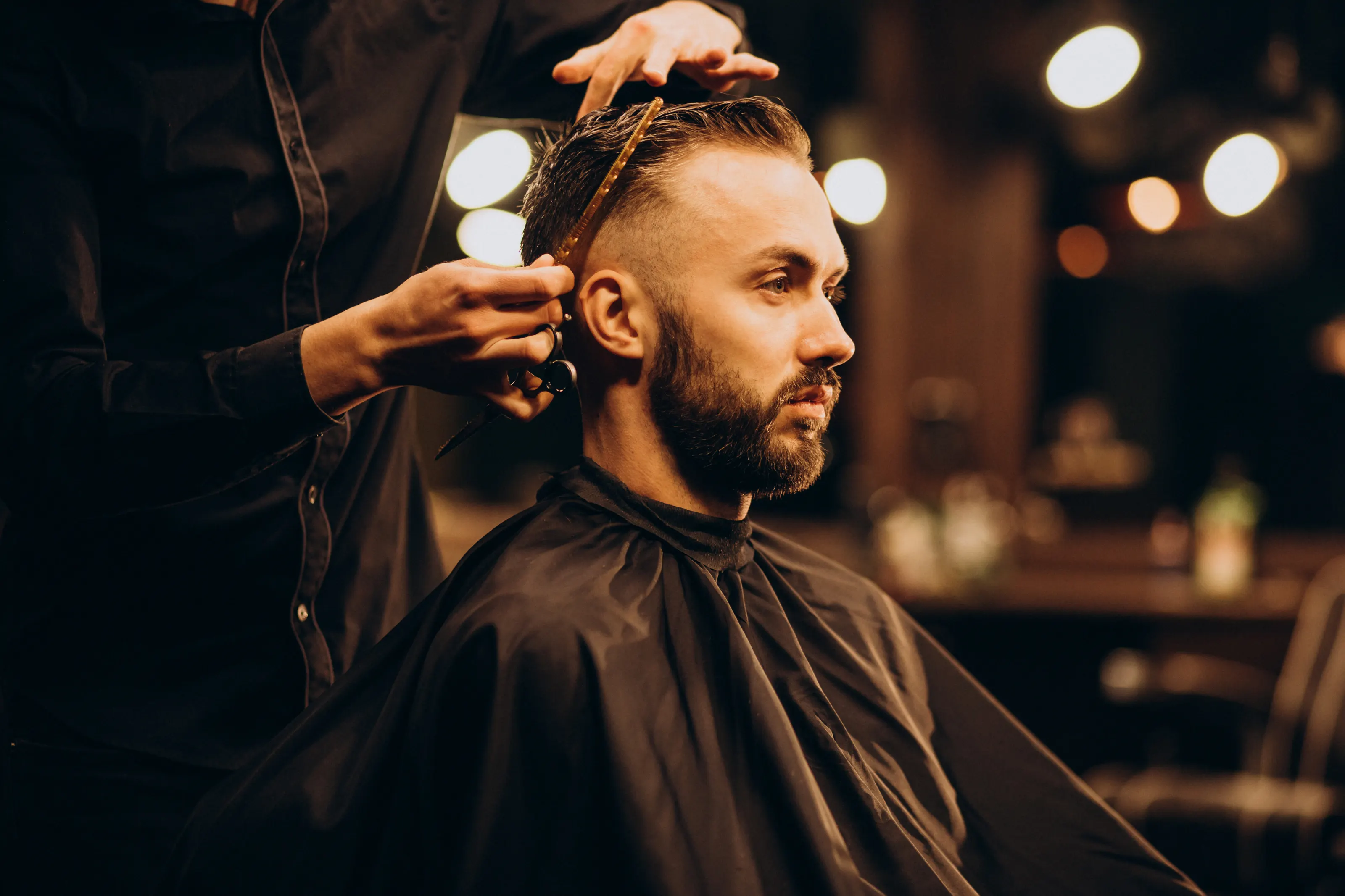 Interior da Barbearia Dev Style